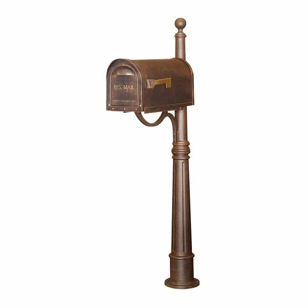 Special Lite Classic Curbside with Ashland Mailbox Post Unit, Copper SCC-1008_SPK-600-CP
